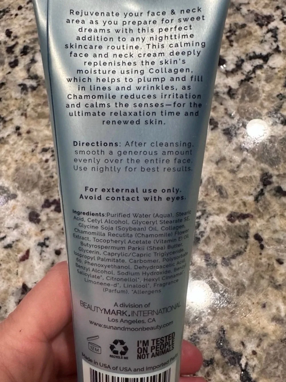 Starry Nights rejuvenate + relax, face & neck cream